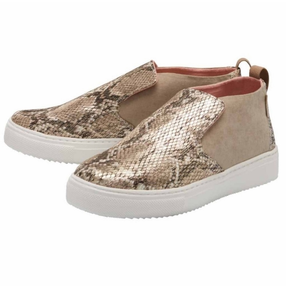 Hey Dude Snake Print Slip-On Sneakers